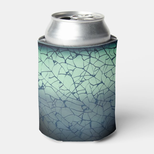 Cracked Glass  Can Cooler (Can Front)
