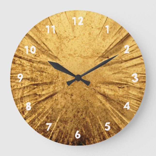 Cracked gold clock (Front)