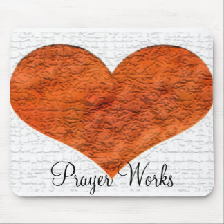 cracked heart, Prayer Works Mouse Mat