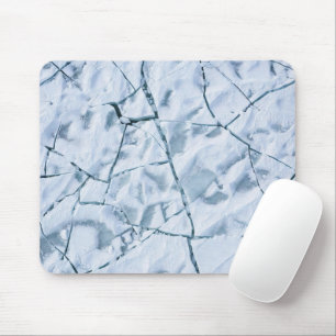 Cracked Ice Surface (Style 1) Oil Painting Mouse Mat