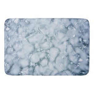 Cracked Ice Surface (Style 2) Oil Painting Bath Mat