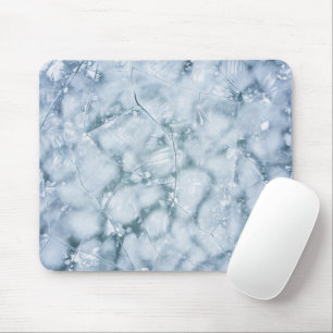 Cracked Ice Surface (Style 2) Oil Painting Mouse Mat