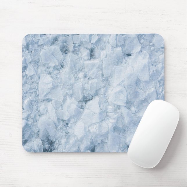 Cracked Ice Surface (Style 3) Oil Painting Mouse Mat (With Mouse)