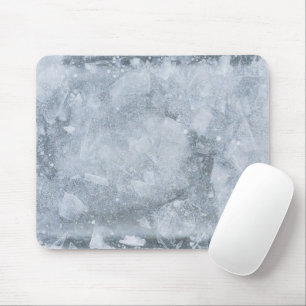 Cracked Ice Surface (Style 4) Oil Painting Mouse Mat