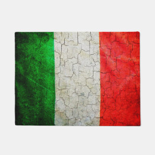 Cracked Italy flag Doormat