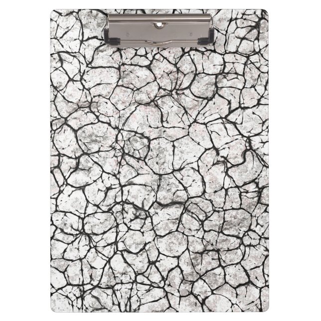 Cracked Marble Digital Pattern Clipboard (Front)