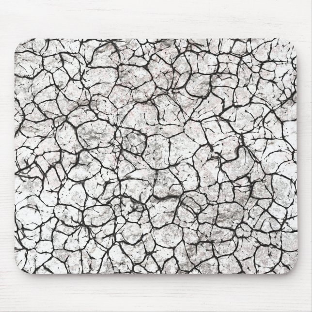 Cracked Marble Digital Pattern Mouse Mat (Front)