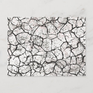 Cracked Marble Digital Pattern Postcard