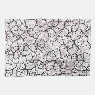 Cracked Marble Digital Pattern Tea Towel