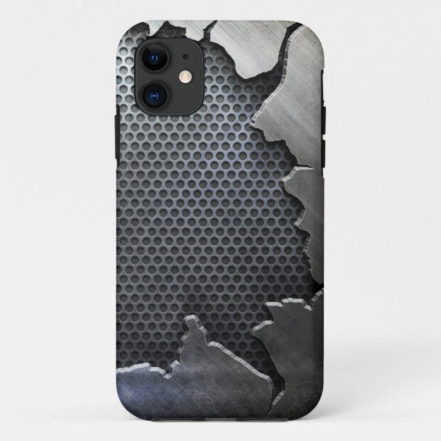 Cracked Metal iPhone 5, Case-Mate iPhone Case (Back)