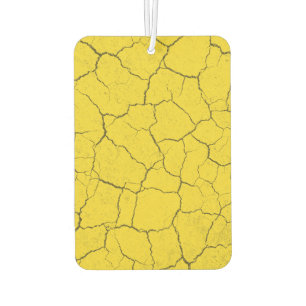 Cracked Mustard Yellow Car Air Freshener