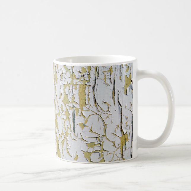 Cracked paint on coffee mug (Right)
