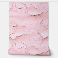Cracked Pink Painted Textured Wall 