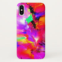 Cracked Rainbow Vibrant Multicolored Abstract Art