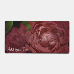 Cracked Red Rose by Shirley Taylor Desk Mat