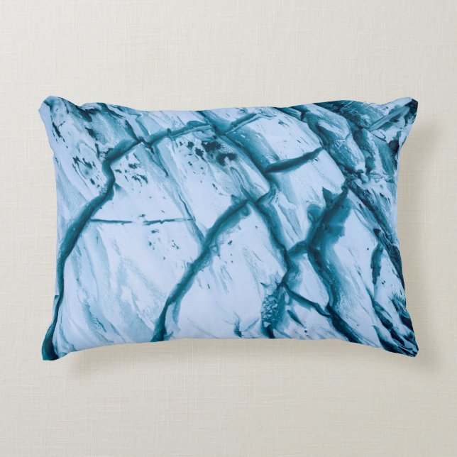 Cracked rock formation illustration decorative cushion (Front)