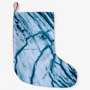 Cracked rock formation illustration small christmas stocking