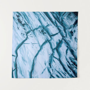 Cracked rock formation illustration tapestry