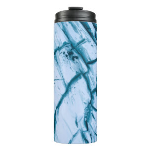 Cracked rock formation illustration thermal tumbler