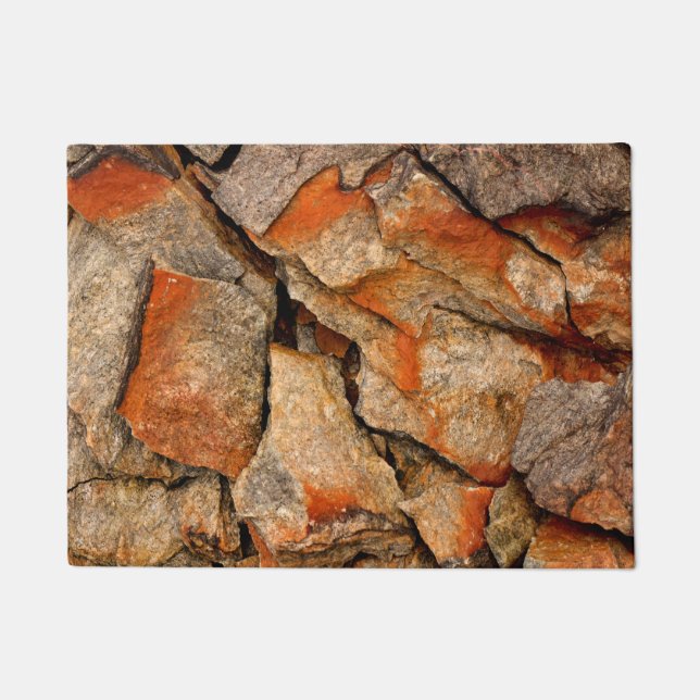 Cracked Rocks Doormat (Front)