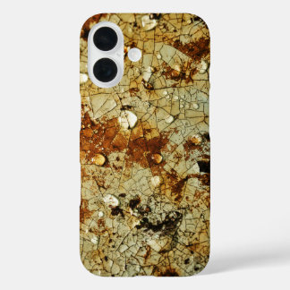 Cracked Rusty Metal Surface iPhone 16 Case
