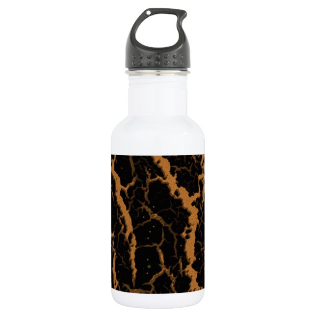 Cracked Space Lava - Bronze 532 Ml Water Bottle (Front)