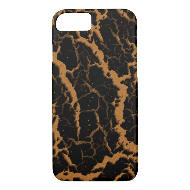 Cracked Space Lava - Bronze Case-Mate iPhone Case (Back)