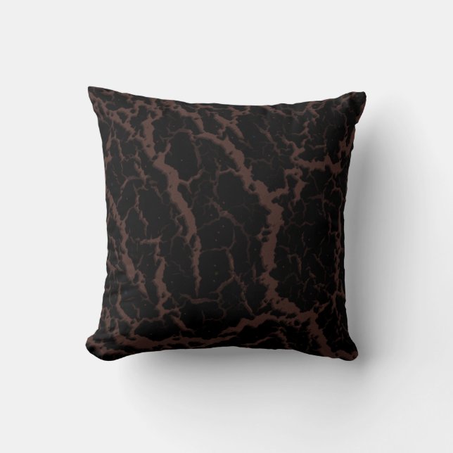 Cracked Space Lava - Brown Cushion (Front)