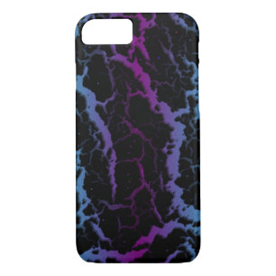Cracked Space Lava - Cyan/Purple iPhone 8/7 Case