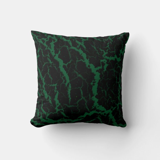 Cracked Space Lava - Forest Cushion (Front)