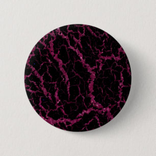 Cracked Space Lava - Glitter Fuschia 6 Cm Round Badge