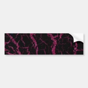 Cracked Space Lava - Glitter Fuschia Bumper Sticker