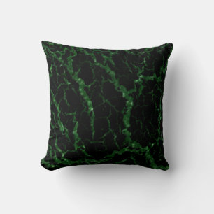 Cracked Space Lava - Glitter Green Cushion