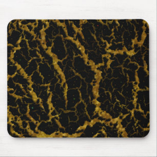 Cracked Space Lava - Glitter Orange Mouse Mat