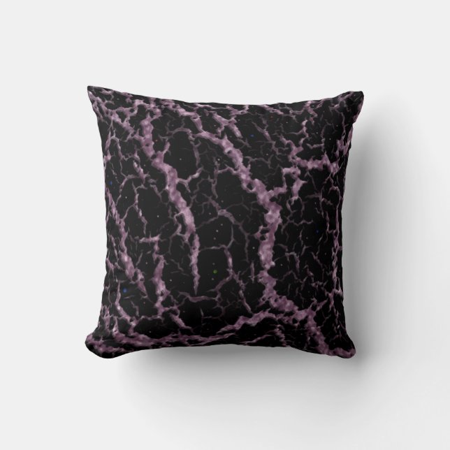 Cracked Space Lava - Glitter Pink Cushion (Front)