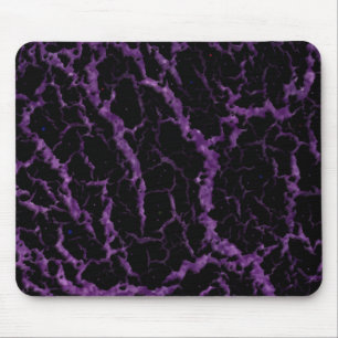 Cracked Space Lava - Glitter Purple Mouse Mat