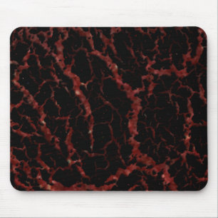 Cracked Space Lava - Glitter Red Mouse Mat