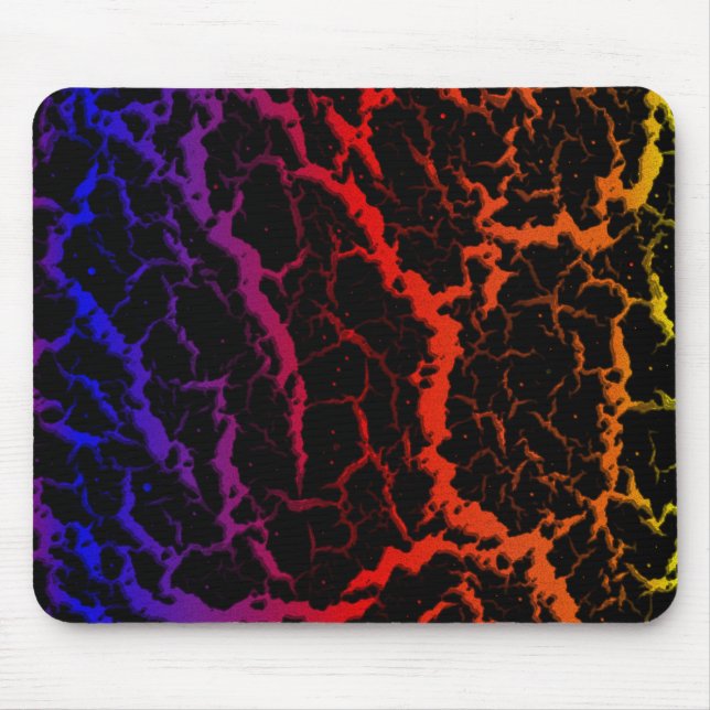 Cracked Space Lava - Heat PBROY Mouse Mat (Front)