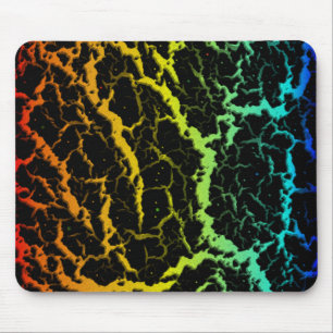 Cracked Space Lava - Heat ROYCB Mouse Mat