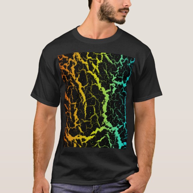 Cracked Space Lava - Heat ROYCB T-Shirt (Front)