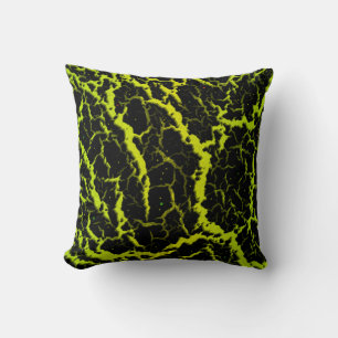 Cracked Space Lava - Lime/Yellow Cushion