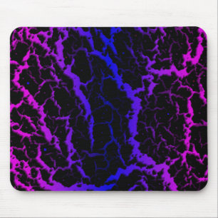 Cracked Space Lava - Pink/Blue Mouse Mat
