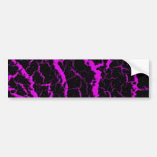 Cracked Space Lava - Pink Bumper Sticker