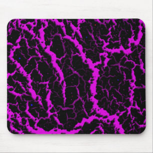 Cracked Space Lava - Pink Mouse Mat