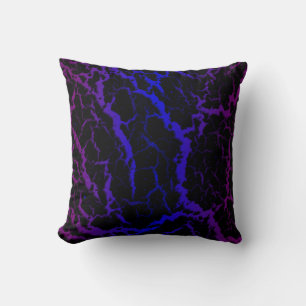 Cracked Space Lava - Purple/Blue Cushion