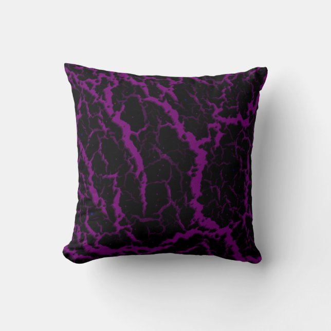 Cracked Space Lava - Purple Cushion (Front)