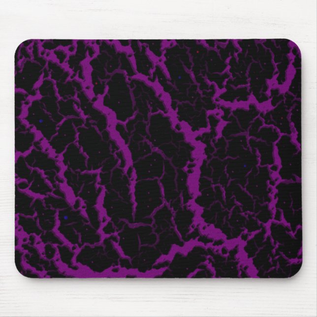 Cracked Space Lava - Purple Mouse Mat (Front)