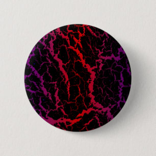 Cracked Space Lava - Purple/Red 6 Cm Round Badge