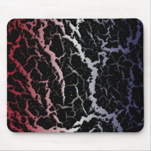 Cracked Space Lava - Red/White/Blue Mouse Mat