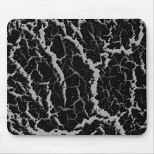 Cracked Space Lava - Silver Mouse Mat